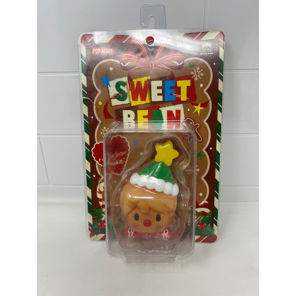 Pop Mart Sweet Bean Christmas Frosted Sugar Cookie Vinyl Figure Holiday Toy